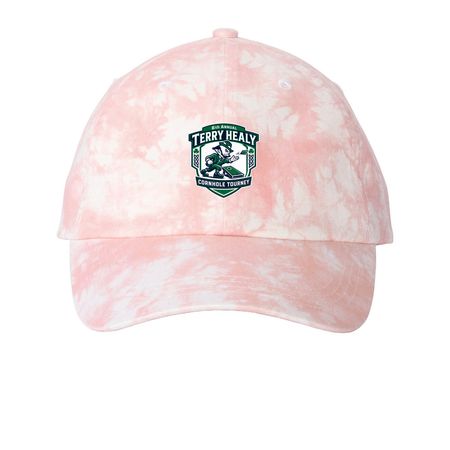 6th Annual Terry Healy Cornhole Tourney, a Light Pink Printed Tie Dye Baseball Hat