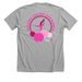 Limited Edition - Pink Bubble, a Athletic Heather Premium Unisex Tee (back-view)