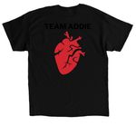 Team Addie&nbsp;, a Black Classic Unisex Tee (back-view)