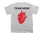 Team Addie&nbsp;, a Sport Grey Youth Unisex Tee (back-view)