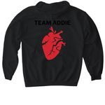Team Addie&nbsp;, a Black Gildan Softstyle Pullover Hoodie (back-view)