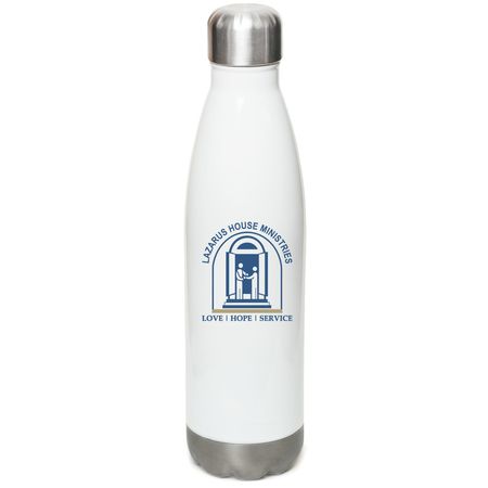 Eco-Friendly Water Bottle, a White Stainless Steel Water Bottle