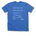 Hanging On By a Thread, a Heather True Royal Premium Unisex Tee