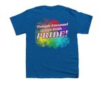 Temple Emanuel - PRIDE Shirt, a Royal Blue Youth Unisex Tee (back-view)