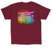 Temple Emanuel - PRIDE Shirt, a Cardinal Red Classic Unisex Tee (back-view)
