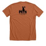 Boos & Barks, a Heather Autumn Premium Unisex Tee (back-view)