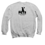 Boos & Barks, a Sport Grey Crewneck Sweatshirt (back-view)