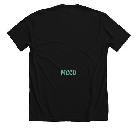 The Witching Hour, a Solid Black Blend Premium Unisex Tee (back-view)