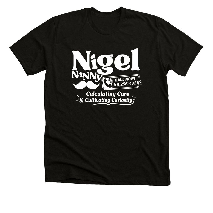 Nigel Nanny, a Solid Black Blend Premium Unisex Tee