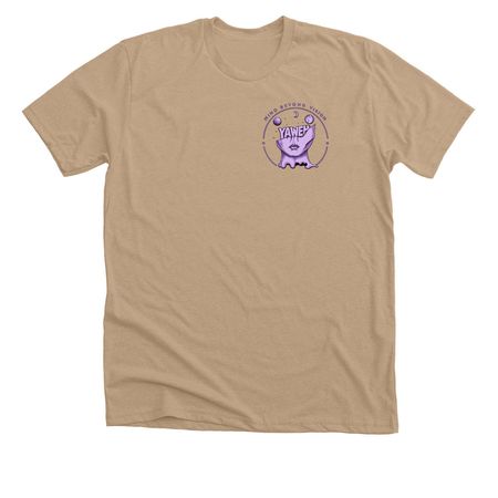 YAWEH VL TEE, a Heather Sand Dune Premium Unisex Tee