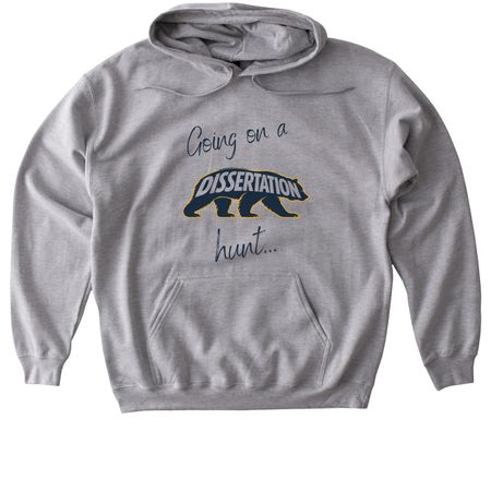 Going on a Dissertation Hunt (take 2), a Sport Grey Gildan Softstyle Pullover Hoodie