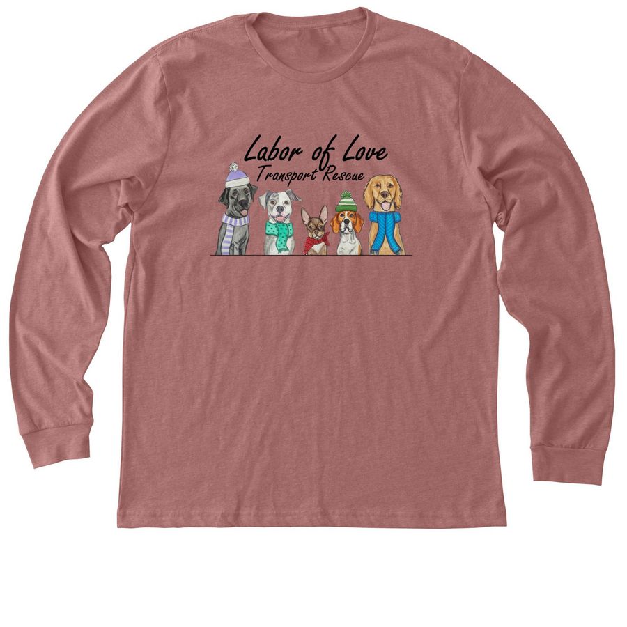 Labor of Love Fall Apparel&nbsp;, a Heather Mauve Premium Long Sleeve Tee