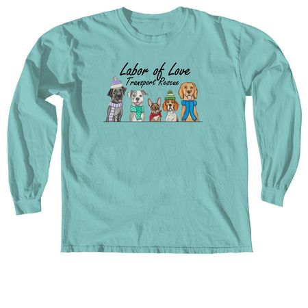Labor of Love Fall Apparel&nbsp;, a Chalky Mint Comfort Colors Long Sleeve Tee