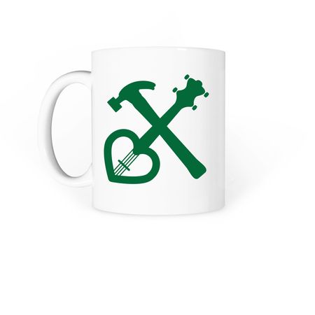 BHSM Coffee Mugs, a White Coffee Mug (back-view)
