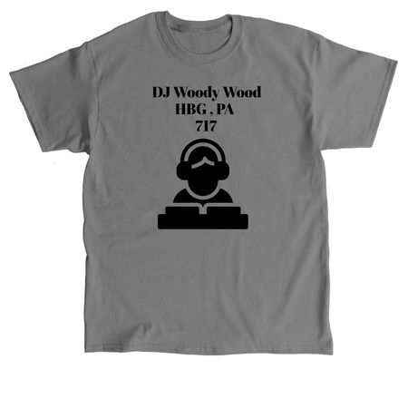 DJ Woody Wood, a Charcoal Classic Unisex Tee