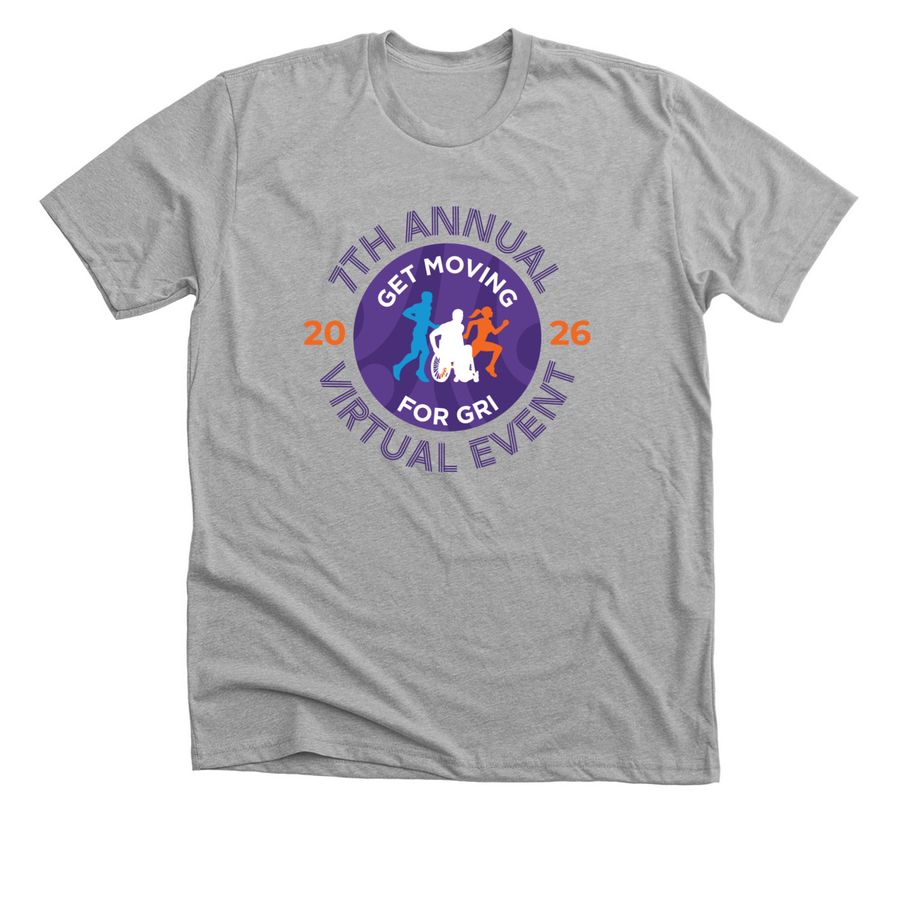 Get Moving for GRI 2026 - Sponsors, a Athletic Heather Premium Unisex Tee