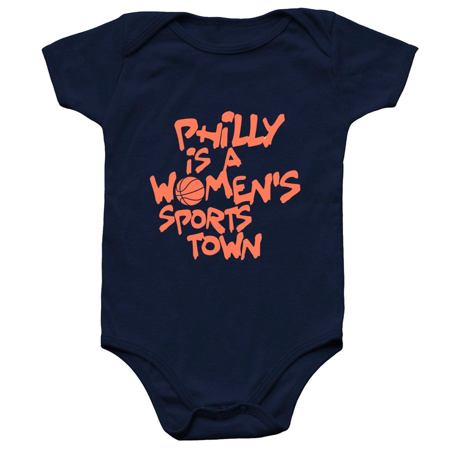 Philly Is Once, a Navy Infant Onesie