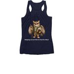 PMOSS simple, a Navy Women's Racerback (back-view)
