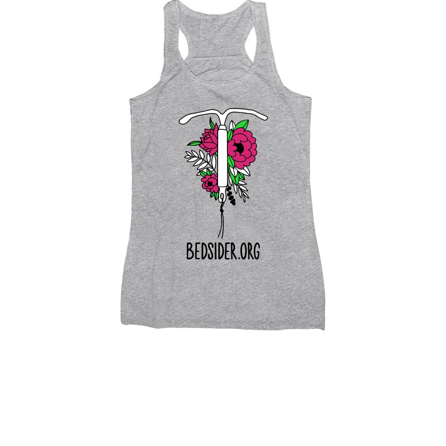 IUD Bouquet, a Athletic Heather Women's Racerback