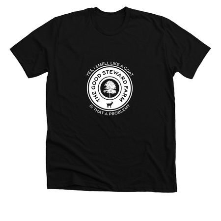 I Smell Like A Goat, a Solid Black Blend Premium Unisex Tee