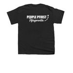Progressive as Pf, a Black Youth Unisex Tee (back-view)