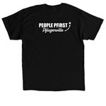 Progressive as Pf, a Black Classic Unisex Tee (back-view)