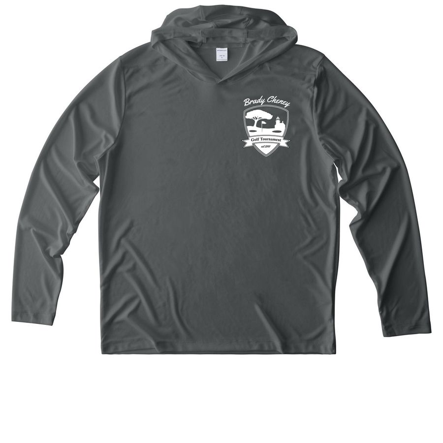 Brady Cheney Charity Golf Tournament 2026, a Dark Smoke Grey UV Performance Long Sleeve Hoodie