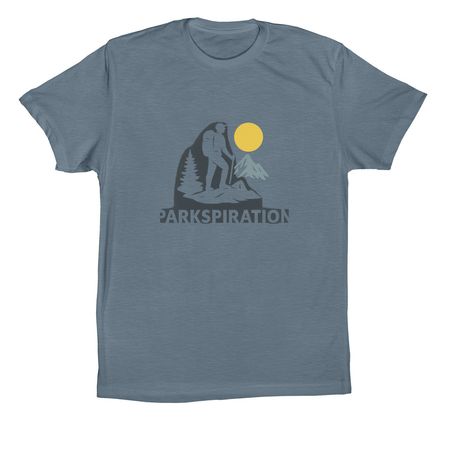 Parkspiration Shirt, a Slate Premium Cotton Tee