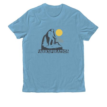 Parkspiration Shirt, a Arctic Blue Allmade Organic Cotton Unisex Tee