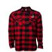 Stay Warm with CQ, a Red/ Black Unisex Flannel Shirt