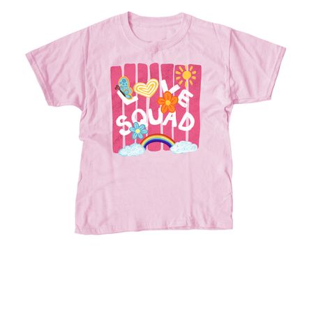 The Love Squad (2026 T-Shirt), a Light Pink Youth Unisex Tee