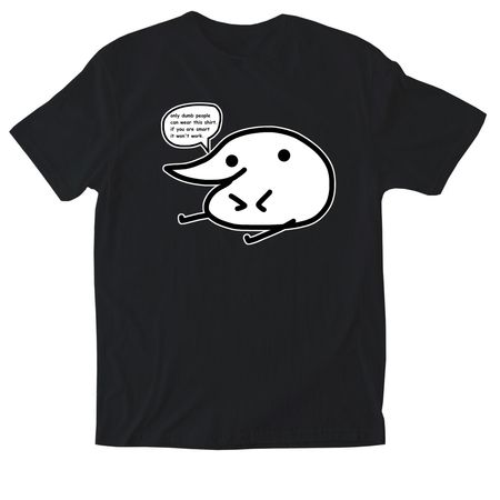 BADASS SHIRT FOR AWESOME IDIOTS, a Black Softstyle Cotton Tee