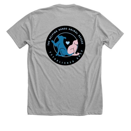 Don?t Be a Dick, a Athletic Heather Premium Unisex Tee (back-view)