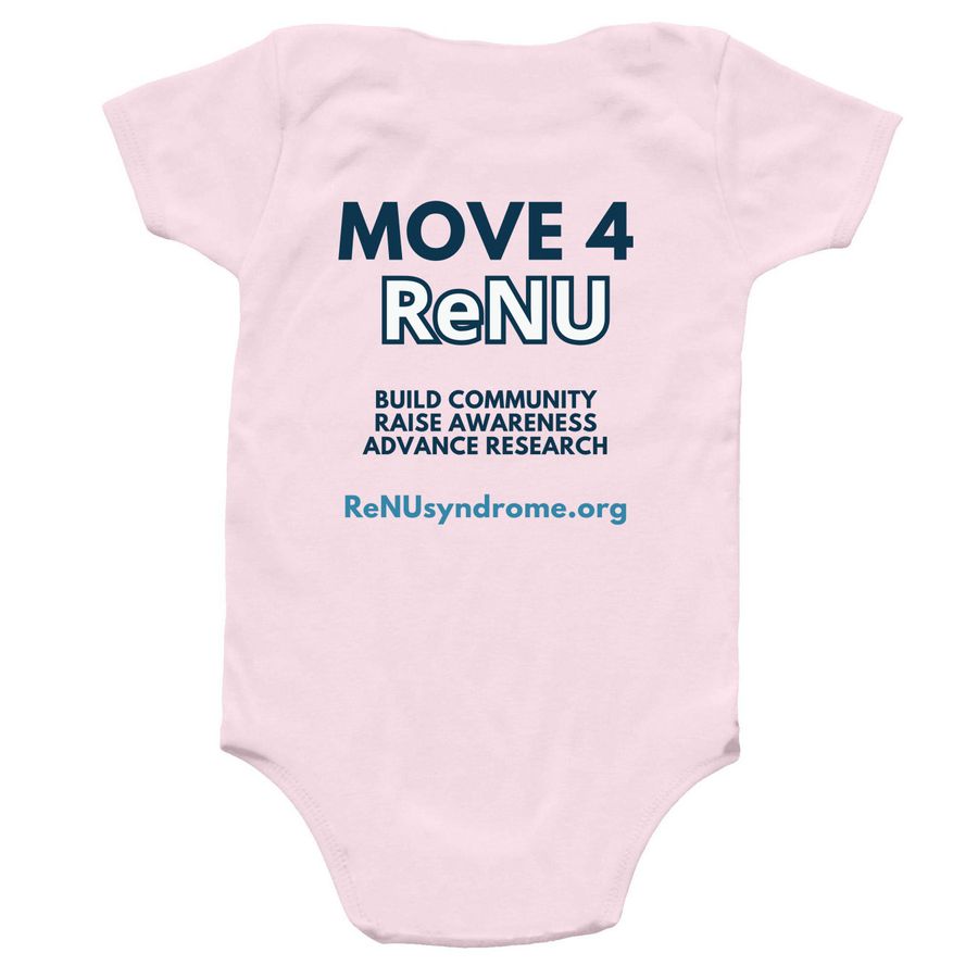 Move4ReNU 2026: ReNU Warrior, a Ballerina Infant Onesie (back-view)