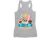 All 4 Paws Rescue: The Dog Days of Summer, a Athletic Heather Women's Racerback (back-view)