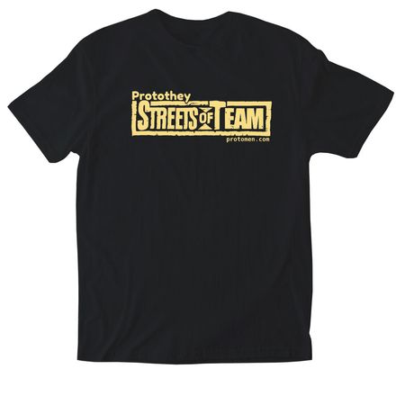 Streets of Team T-shirt or Tank Top, a Black Softstyle Cotton Tee