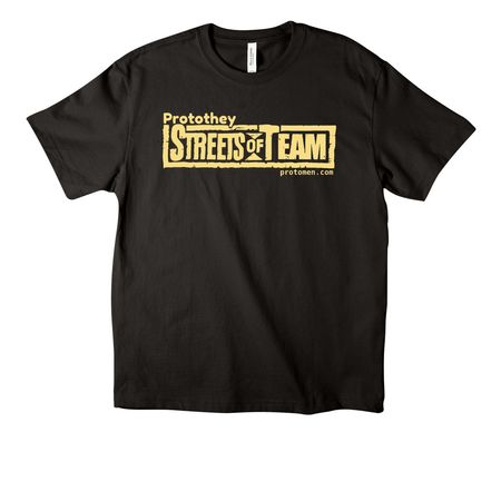 Streets of Team T-shirt or Tank Top, a Black Unisex Heavyweight Tee