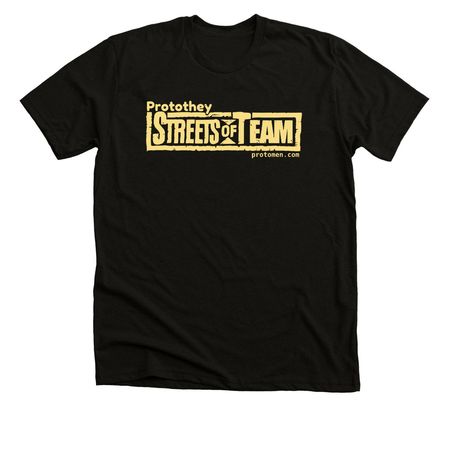 Streets of Team T-shirt or Tank Top, a Solid Black Blend Premium Unisex Tee