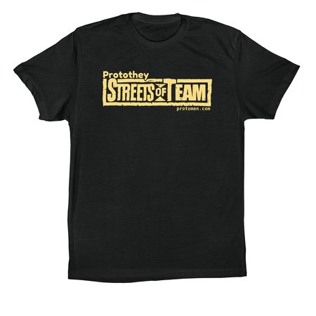 Streets of Team T-shirt or Tank Top, a Vintage Black Premium Cotton Tee