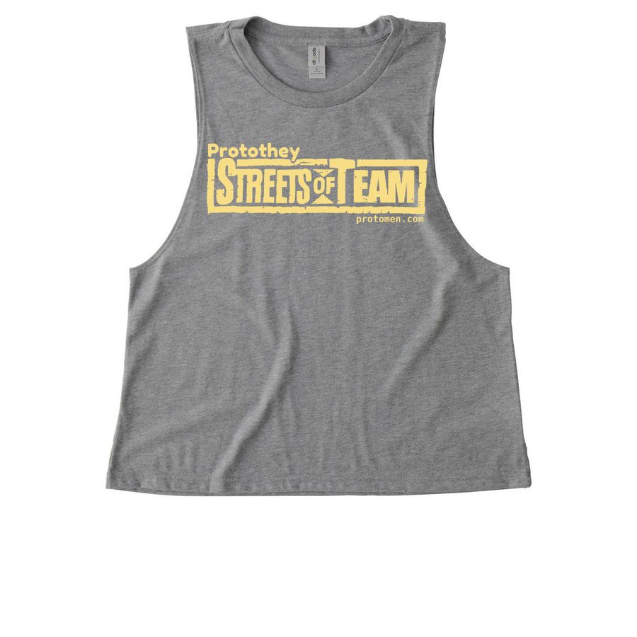 Streets of Team T-shirt or Tank Top, a Aluminum Grey Allmade Eco Triblend Women?s Muscle Tank
