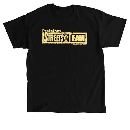 Streets of Team T-shirt or Tank Top, a Black Classic Unisex Tee