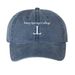 Deep Springs Hat, a Navy Printed Pigment Dye Baseball Cap