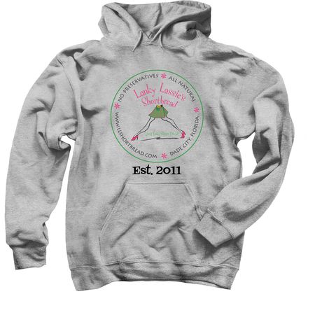 Lanky Lassie?s Shortbread Apparel, a Sport Grey Pullover Hoodie
