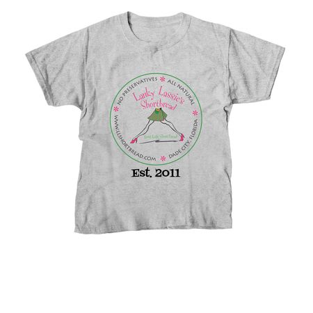 Lanky Lassie?s Shortbread Apparel, a Sport Grey Youth Unisex Tee