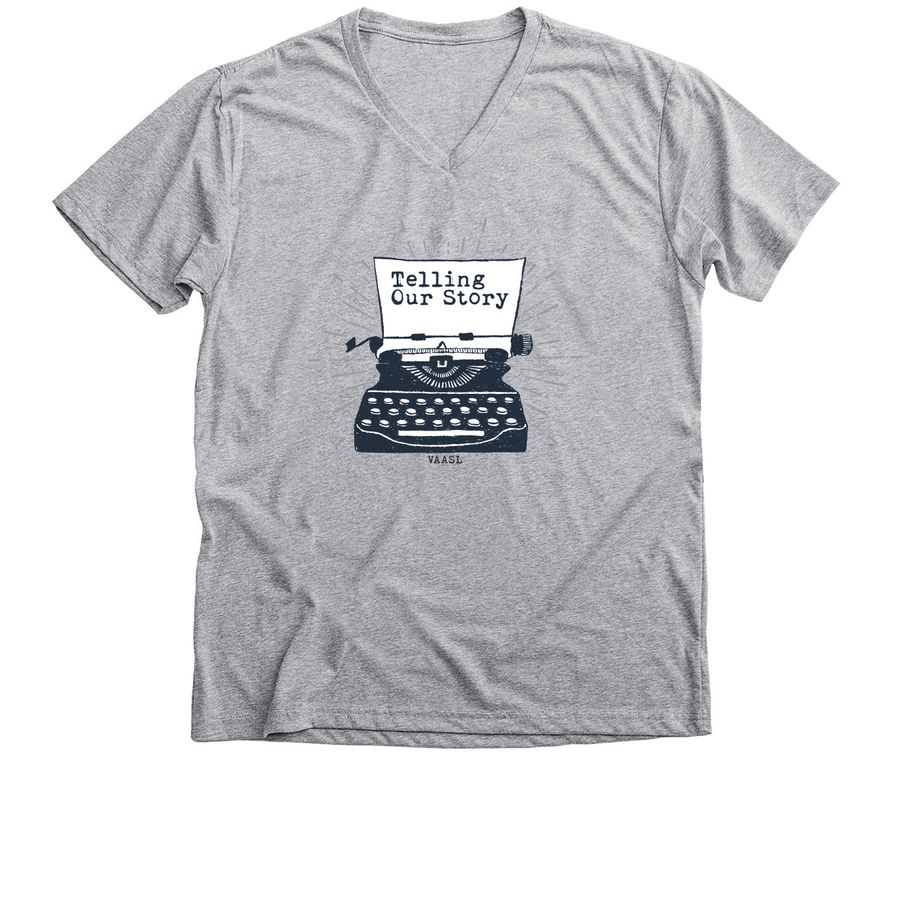 Telling Our Story, a Athletic Heather Premium V-Neck Tee