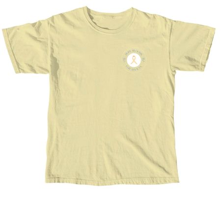 Hope Blooms for Annalyn-YellowChildhoodCancer, a Butter Comfort Colors Unisex Tee