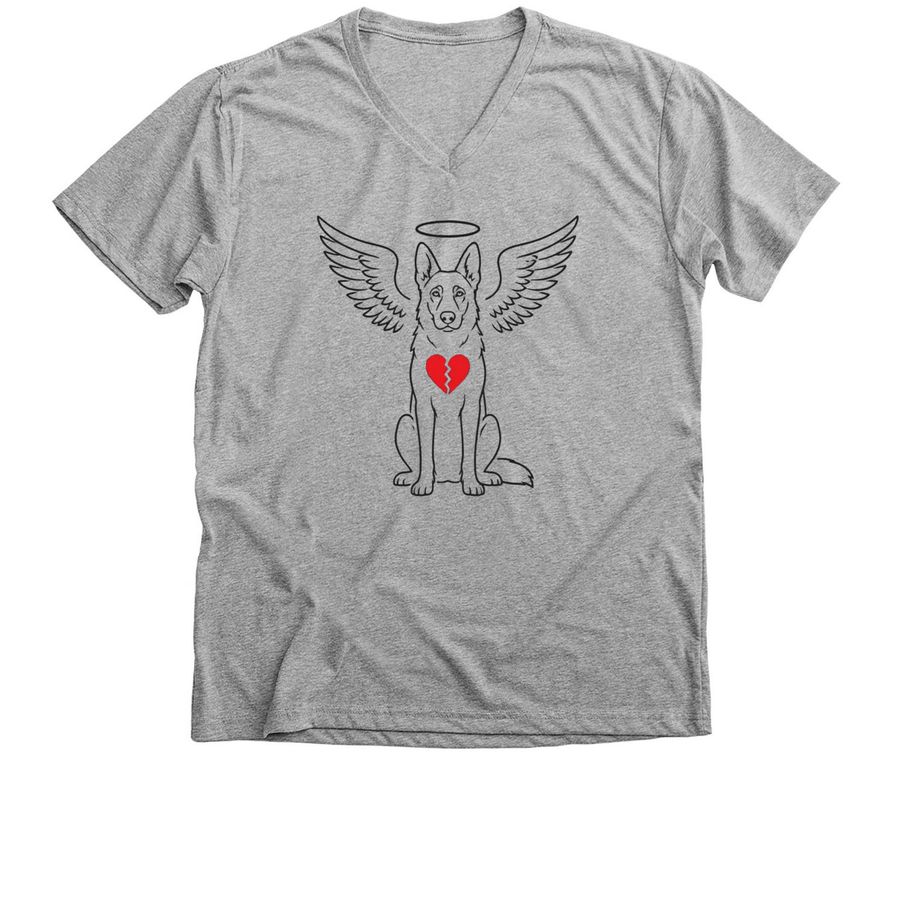 "Forever My Shepherd" Memorial Collection, a Athletic Heather Premium V-Neck Tee