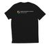 Church is the Practice. Love is the point., a Deep Black Allmade Eco Triblend Unisex Tee (back-view)