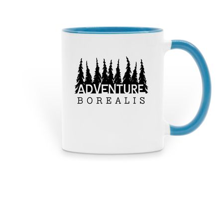 Adventure Borealis mug, a Light Blue Two-Tone Ceramic Mug