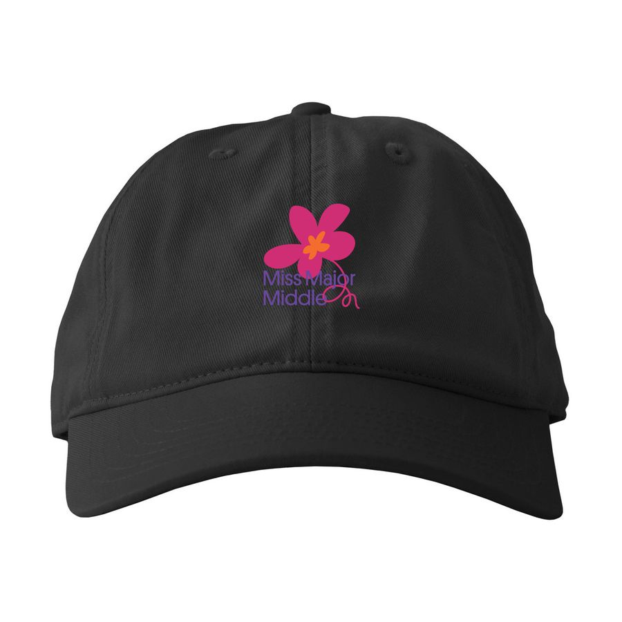 Miss Major Middle School, a Black Printed Eco Baseball Cap